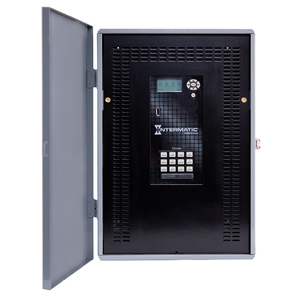 Astronomic 365-Day 12-Circuit Electronic Control, 120-277 VAC, 50/60 Hz, 12-SPDT/6-DPDT, Outdoor Metal Enclosure, Ethernet Included