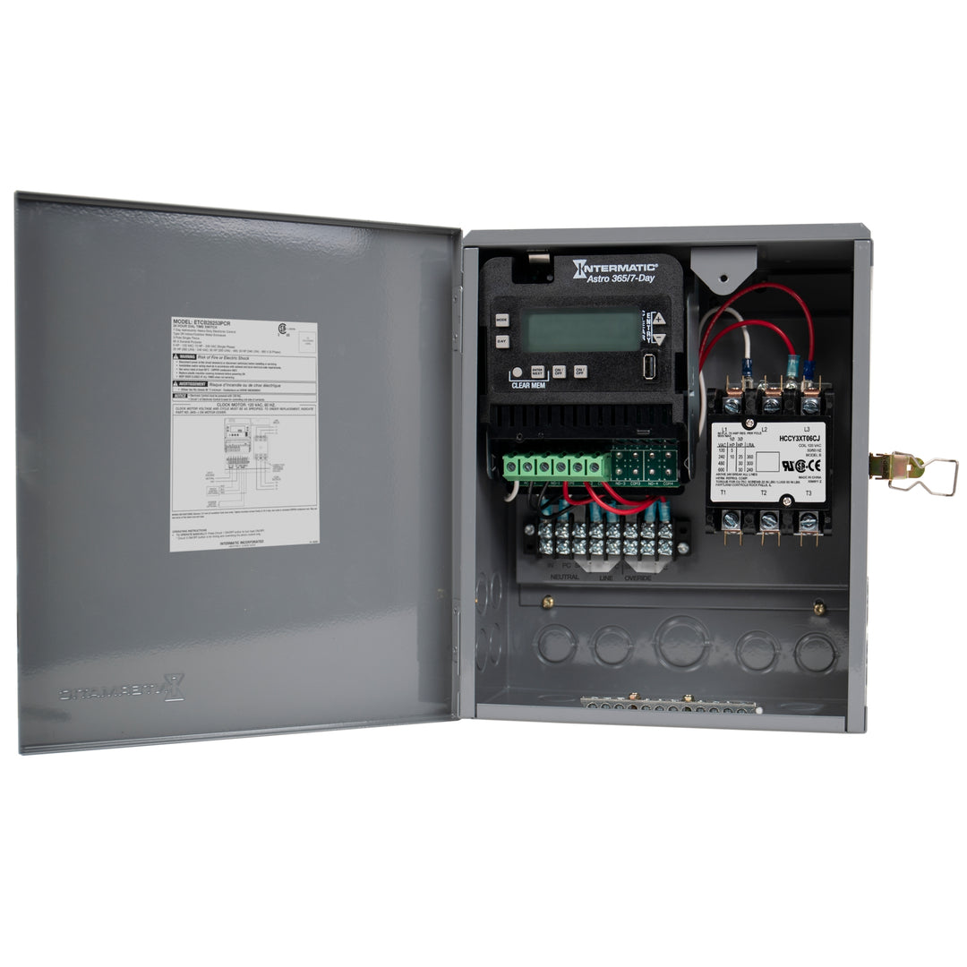 Electronic All-Purpose Contractor Box, 120 - 480 VAC, 60 Hz, 3PST, Outdoor Metal Enclosure
