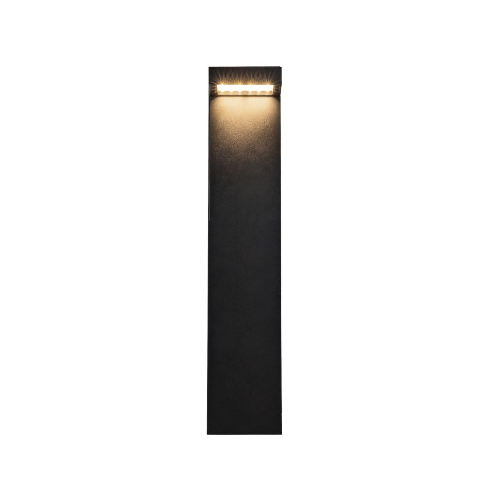 Evans 24-in Black LED Exterior Bollard