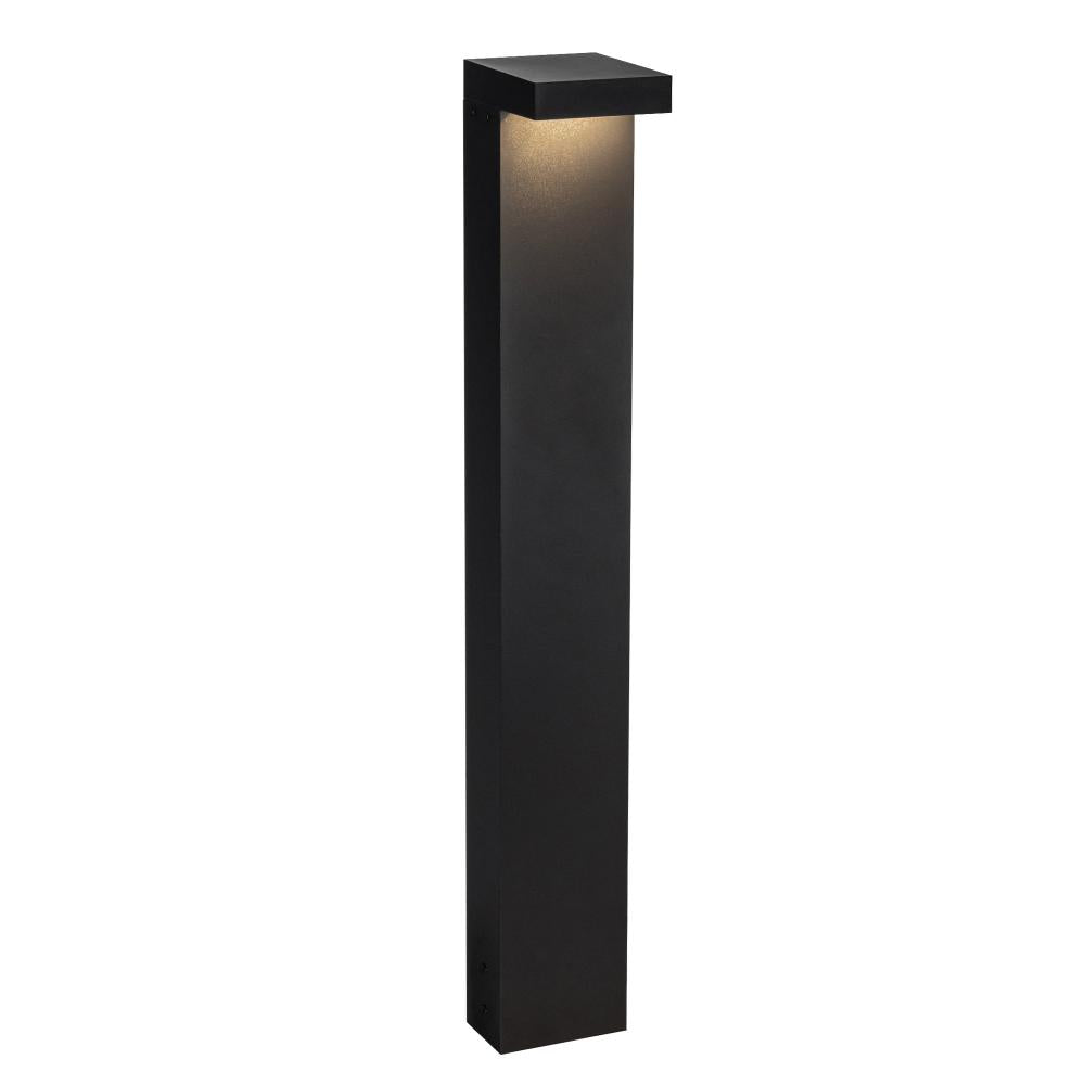 Evans 36-in Black LED Exterior Bollard