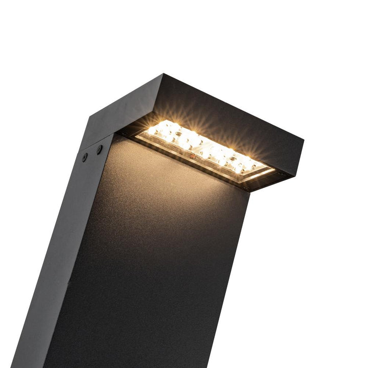 Evans 36-in Black LED Exterior Bollard