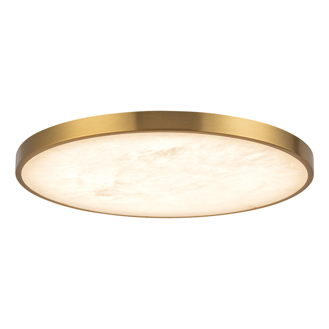 Evelyn 15-in Gold dimmable LED Flush Mount