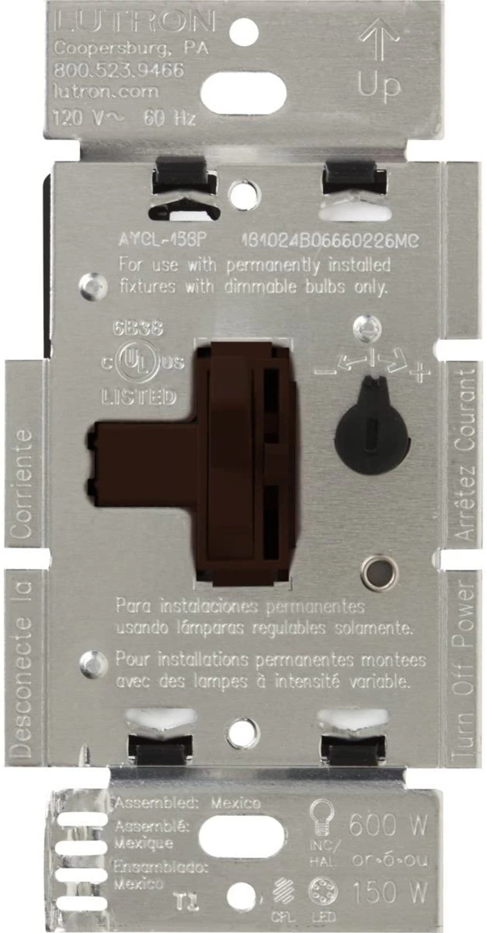 ARIADNI CFL/LED DIMMER BROWN BOXED