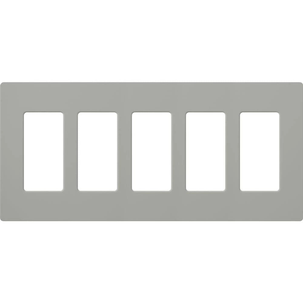 CLARO WALLPLATE 5 GNG GRAY