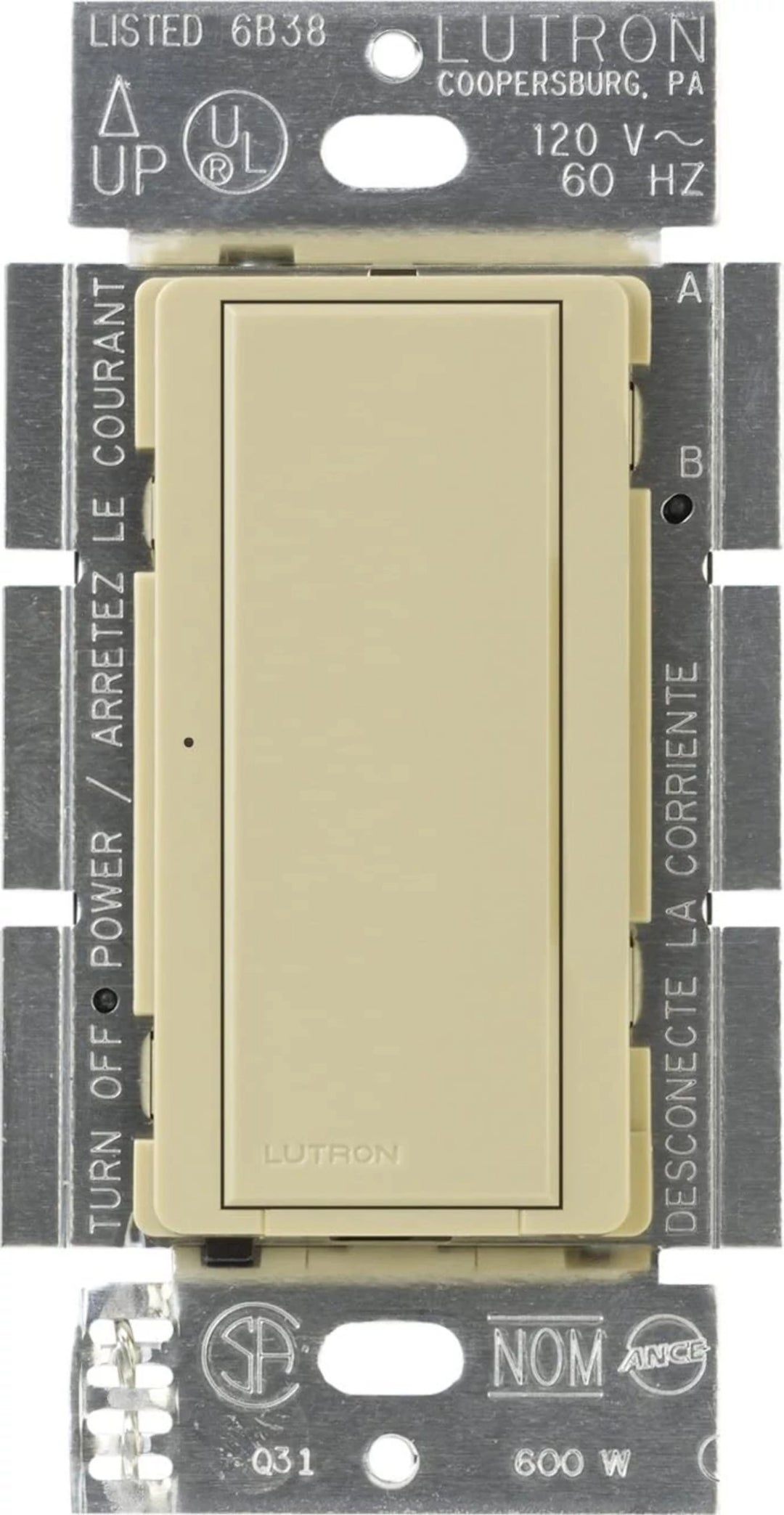 MAESTRO 8 AMP SWITCH M-LOC IVORY