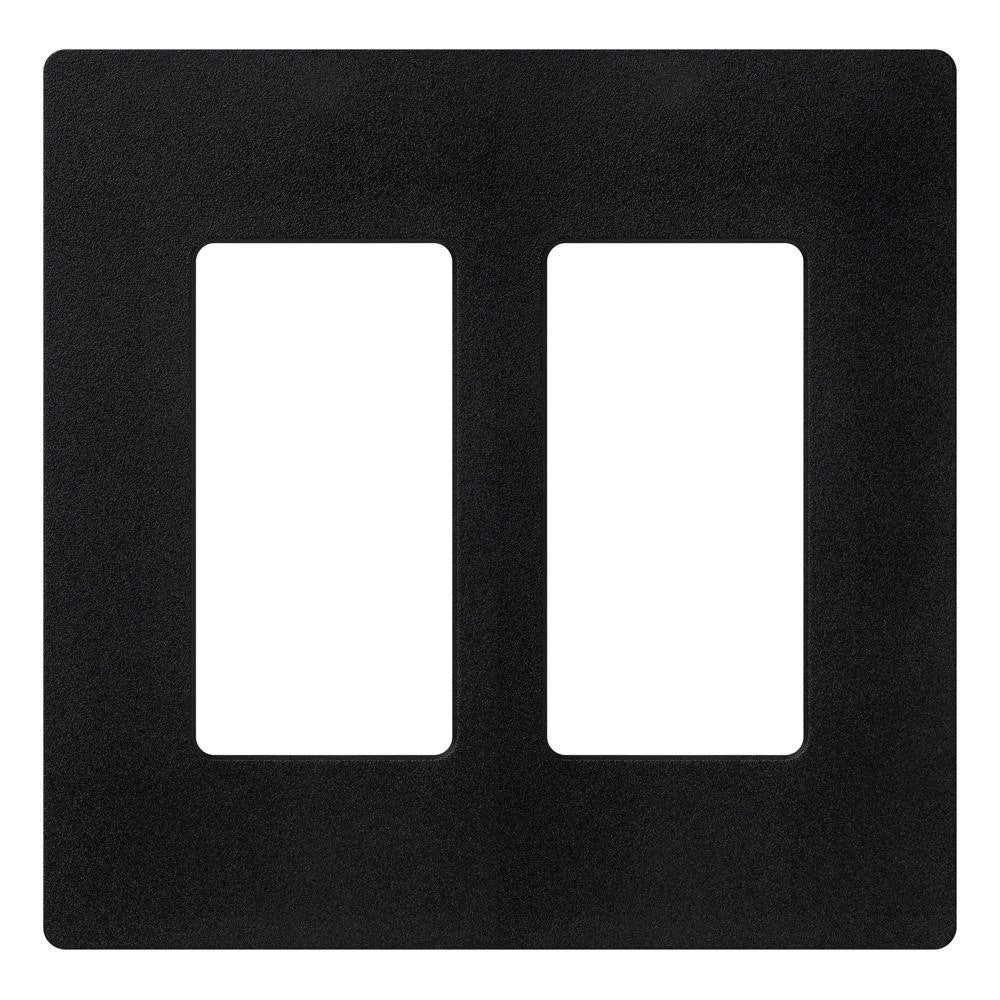 SATIN COLOR 2-GANG WALLPLATE MIDNIGHT