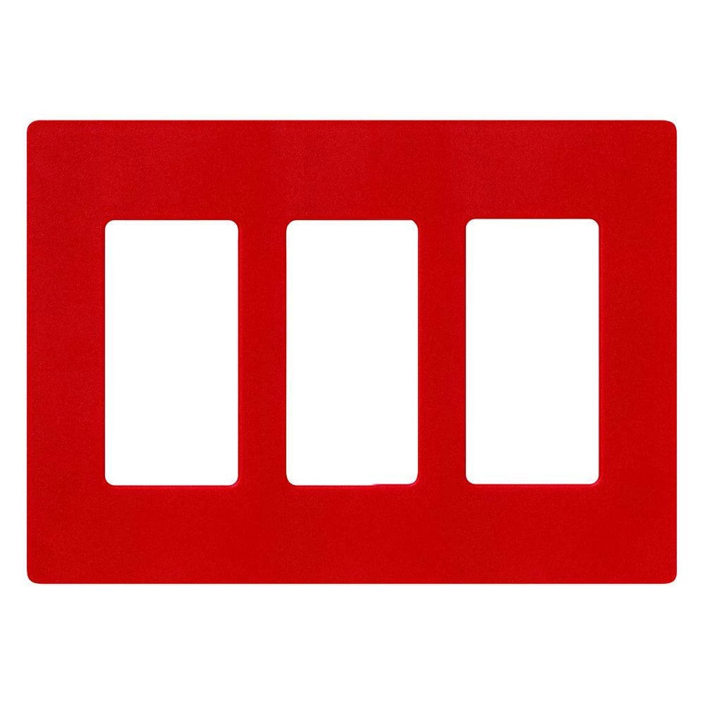 SATIN COLOR 3-GANG WALLPLATE HOT