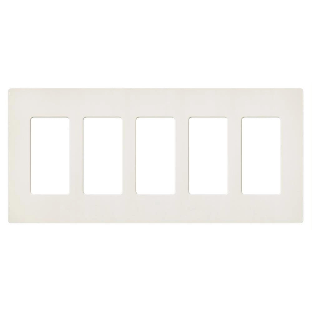 SATIN COLOR 5-GANG WALLPLATE BISCUIT