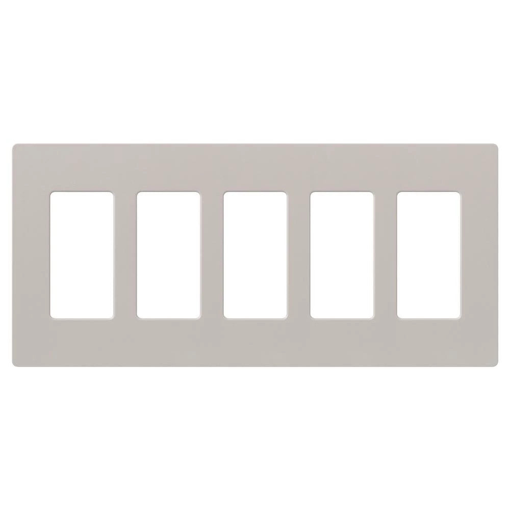 SATIN COLOR 5-GANG WALLPLATE TAUPE