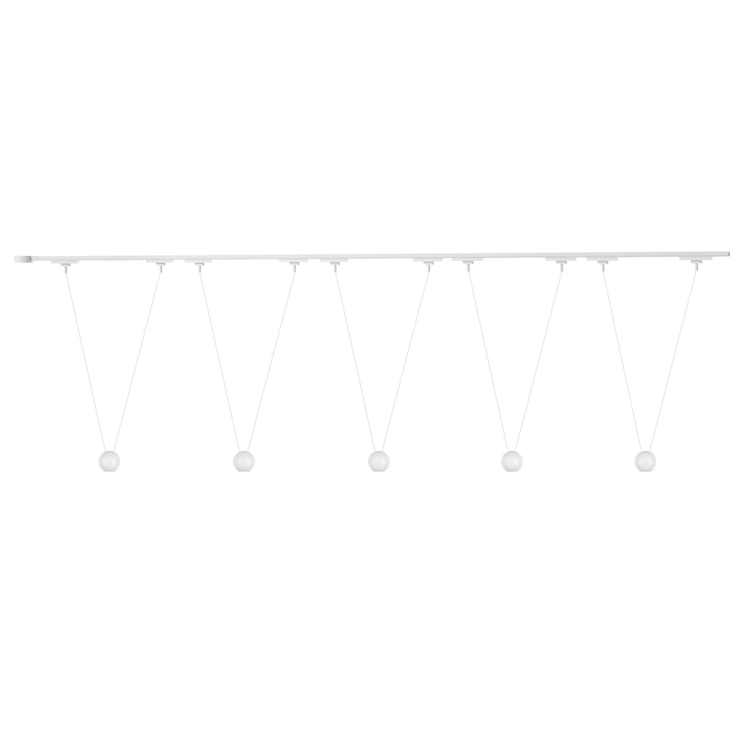 Faria Double 81-in White dimmable LED Trilo Ceiling Kit