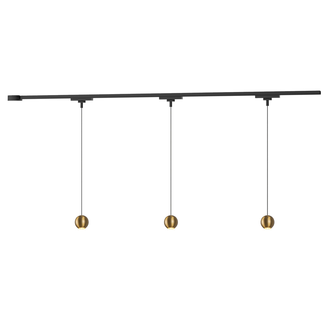 Faria 38-in Gold dimmable LED Trilo Ceiling Kit