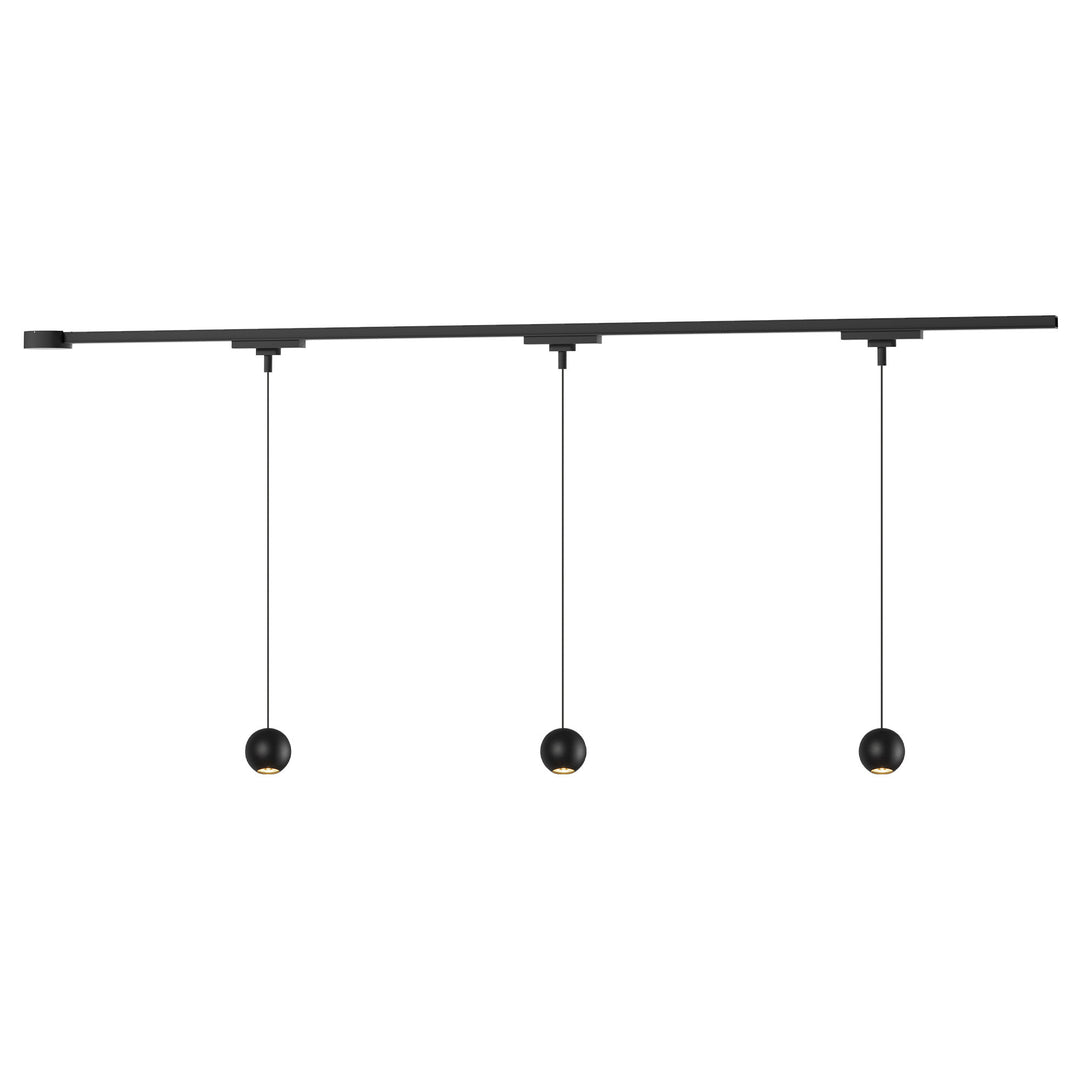 Faria 38-in Black dimmable LED Trilo Ceiling Kit