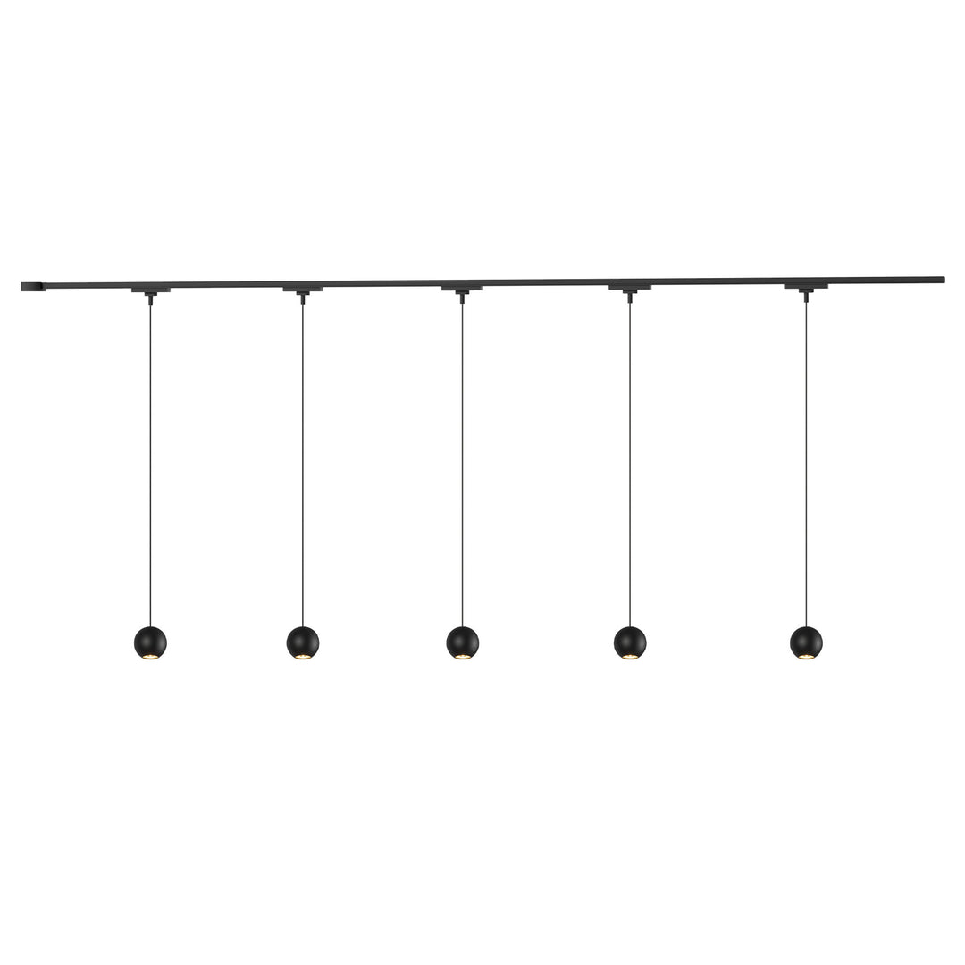 Faria 81-in Black dimmable LED Trilo Ceiling Kit