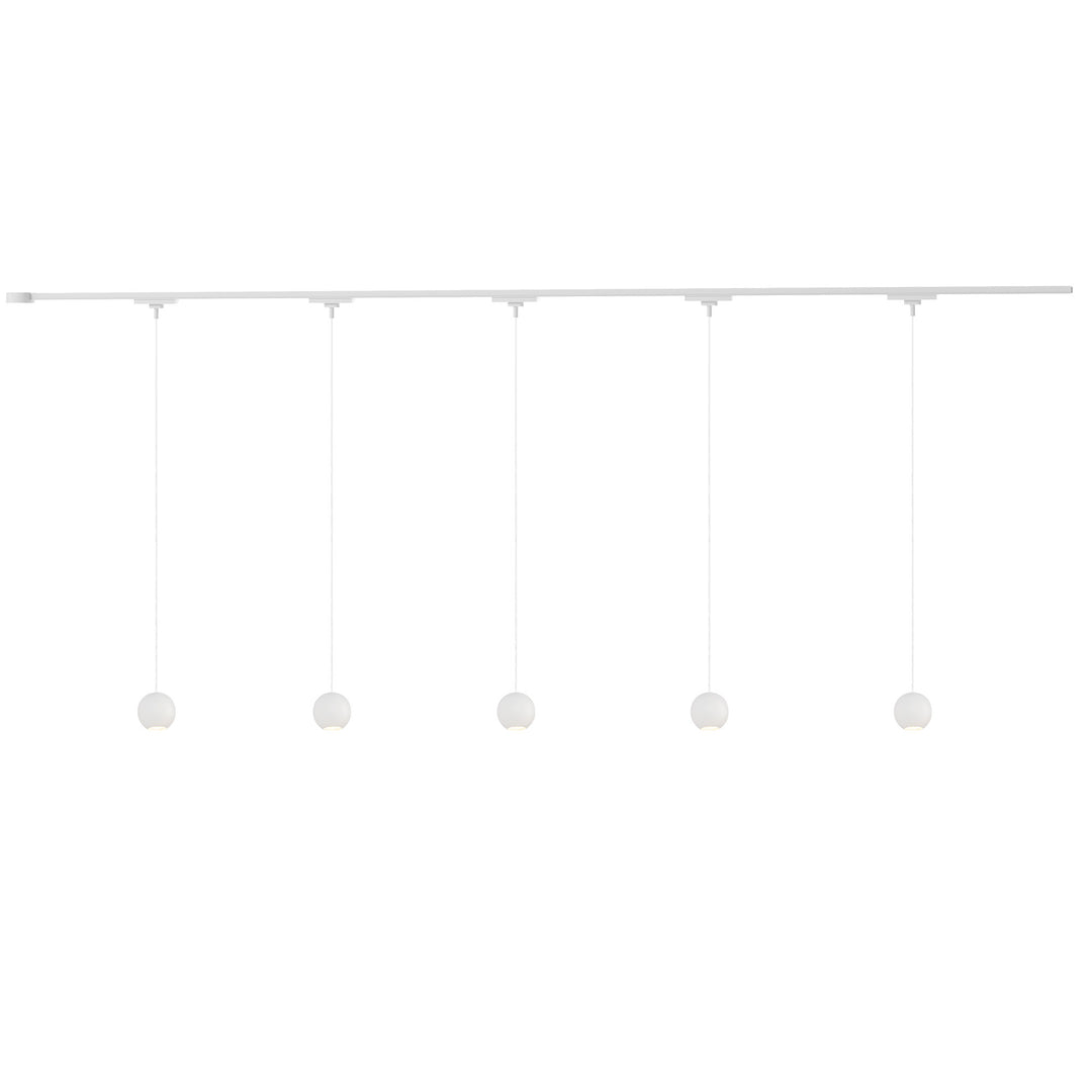 Faria 81-in White dimmable LED Trilo Ceiling Kit