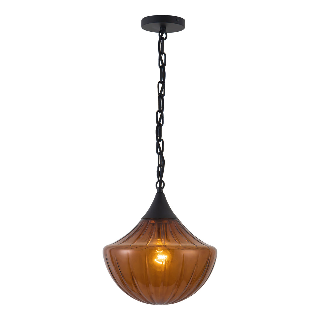 Farrah 12-in Black Pendant