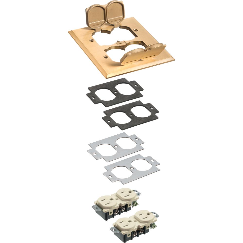 2 GANG MTL COVER KIT