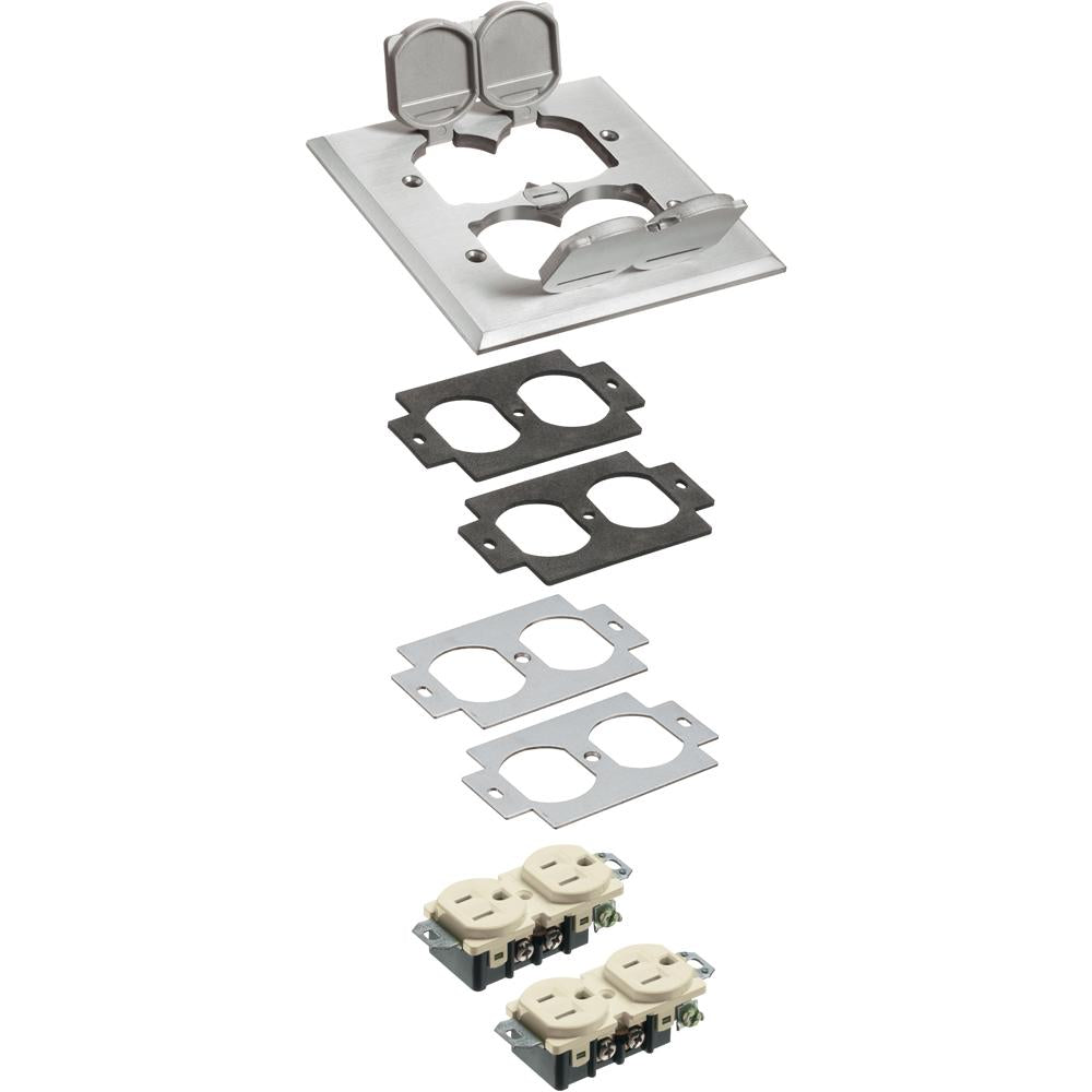 2 GANG MTL COVER KIT