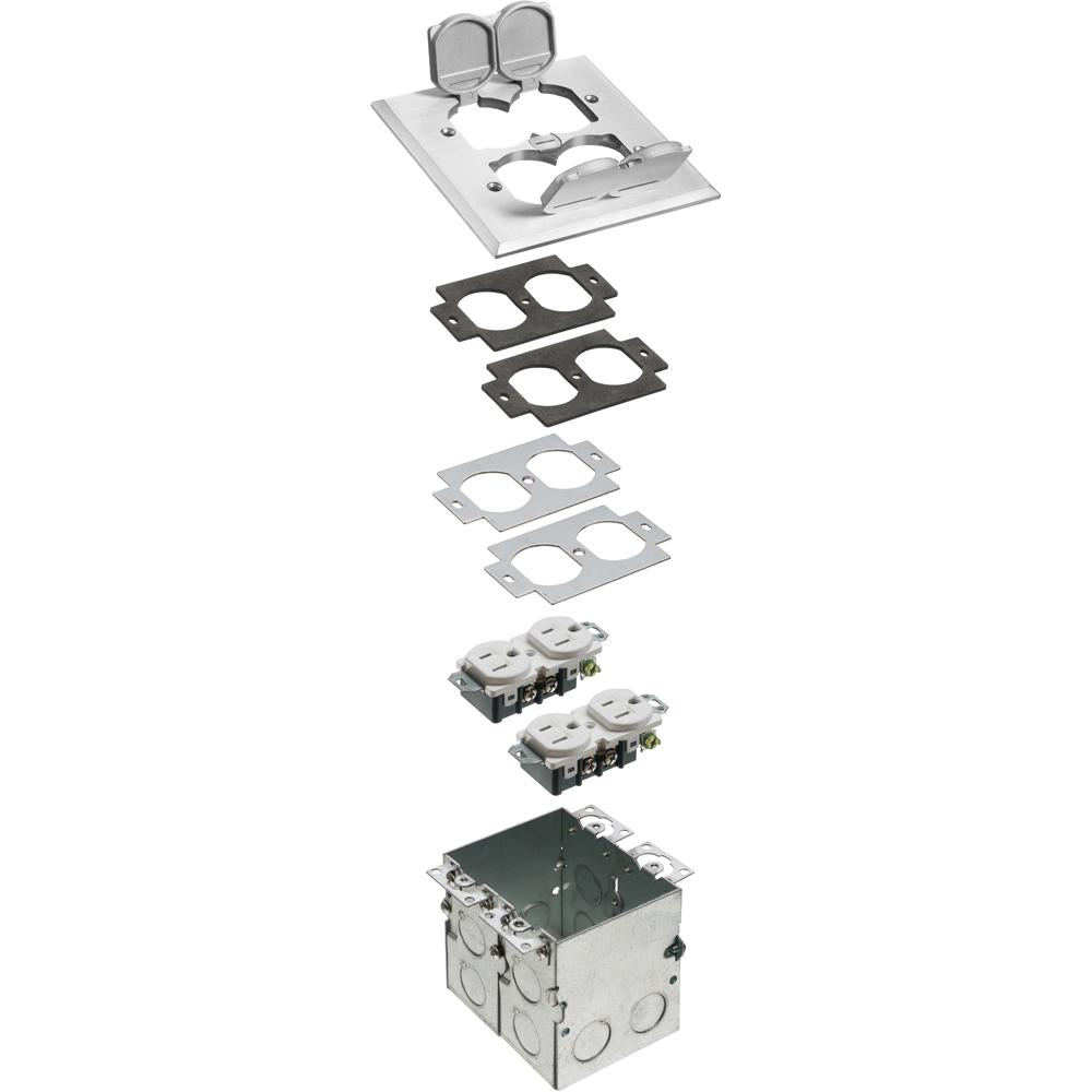 2 GANG MTL COVER KIT