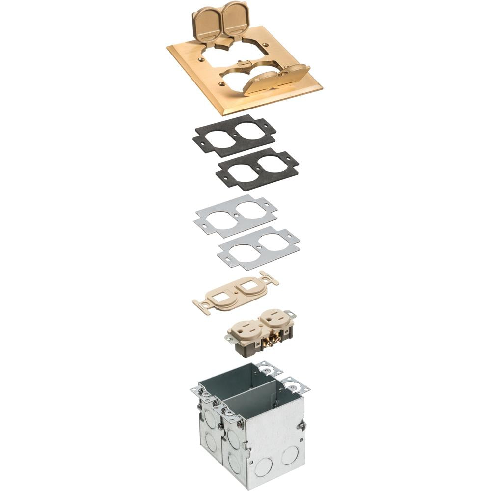 2 GANG MTL COVER KIT