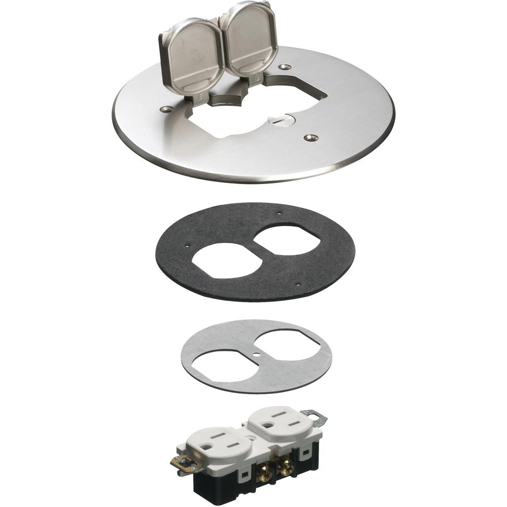 6" NICKEL CVR KIT W/LR