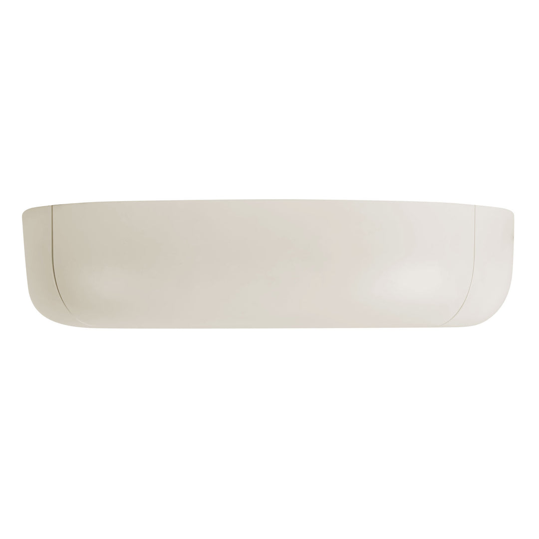 Folio 15-in White dimmable LED Flush Mount