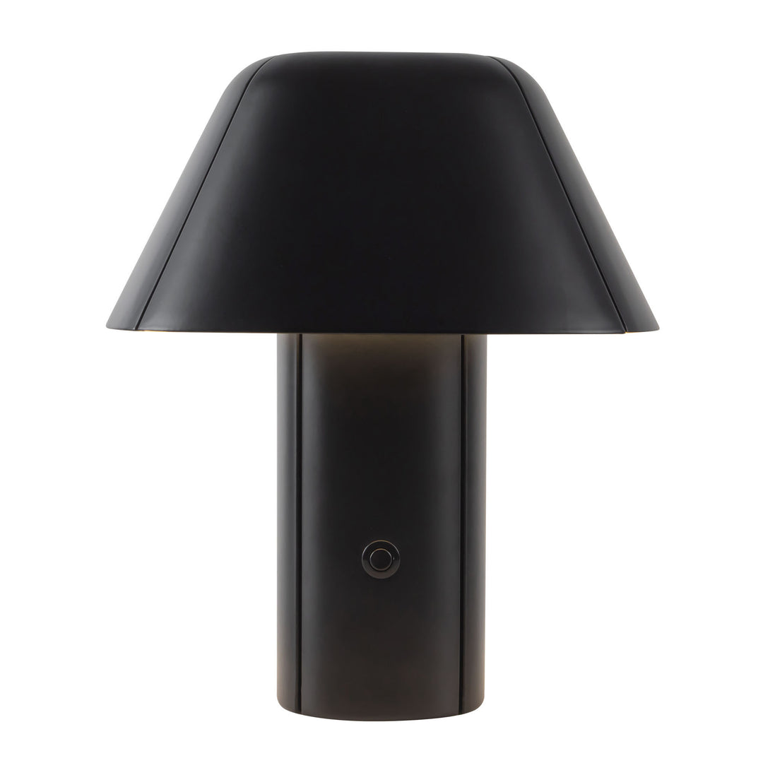 Folio 10-in Black dimmable LED Table Lamp