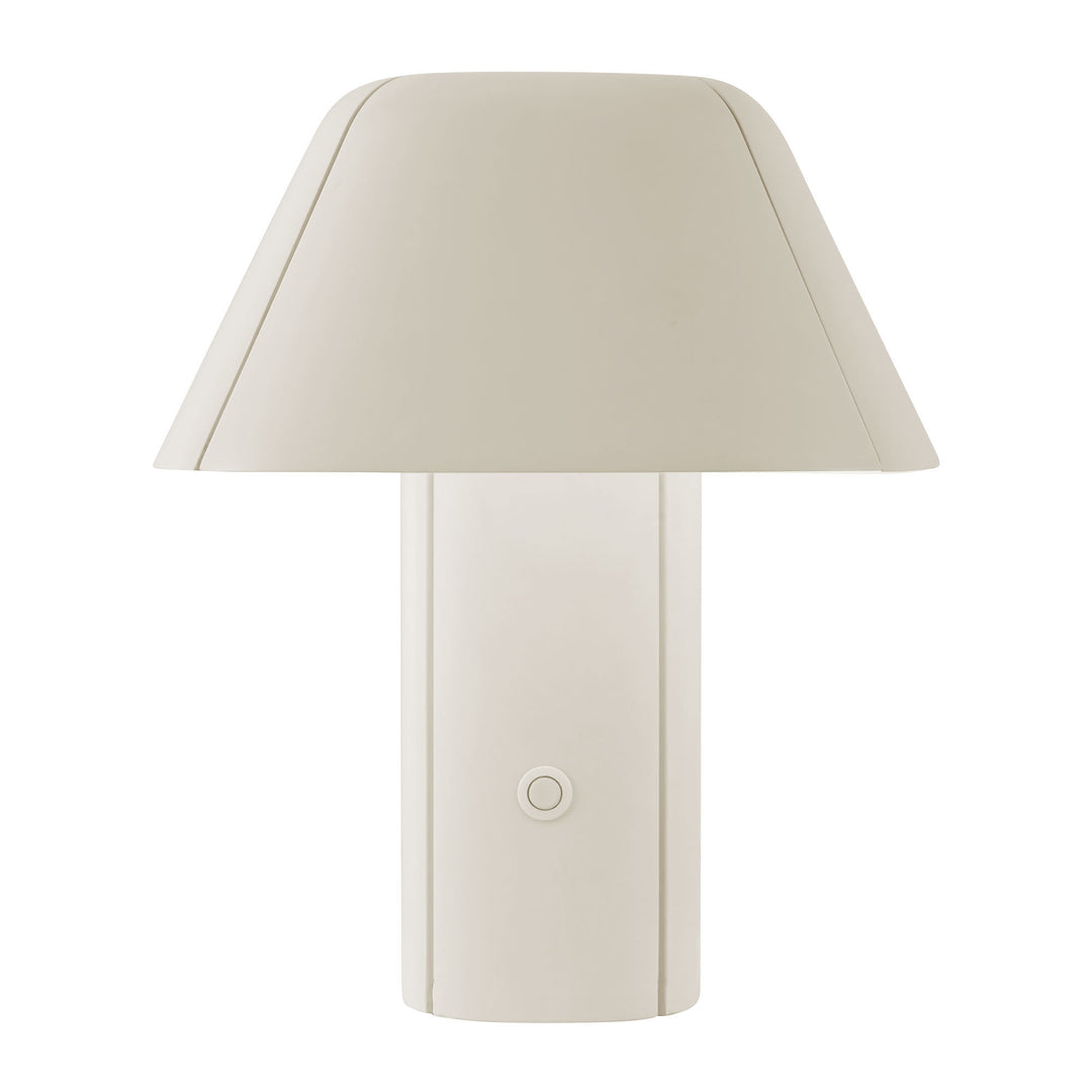 Folio 10-in White dimmable LED Table Lamp