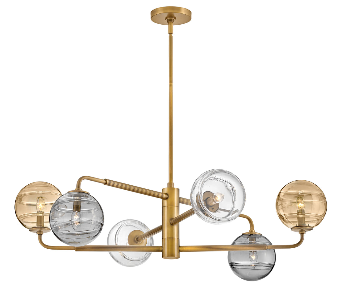 Large Adjustable Single Tier Chandelier