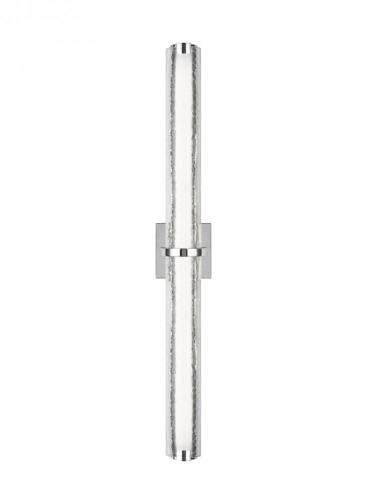 Cutler 36" Crackle Glass LED Vanity