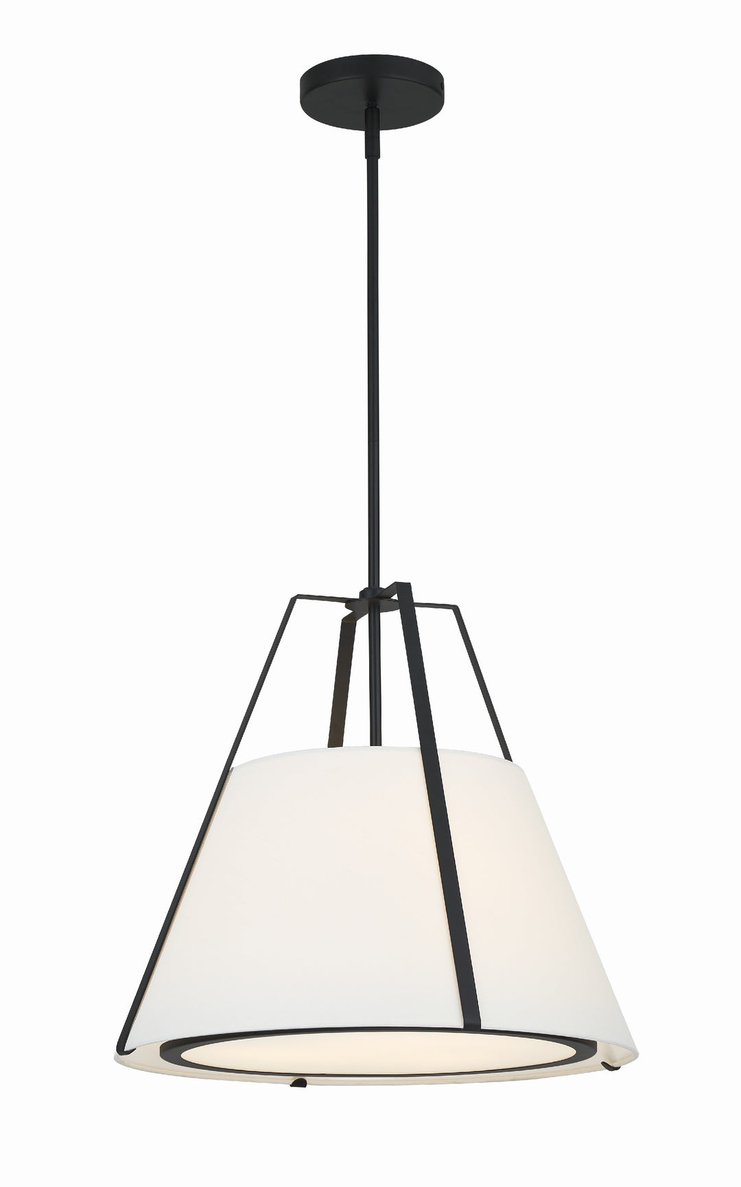 Fulton 3 Light Black Pendant