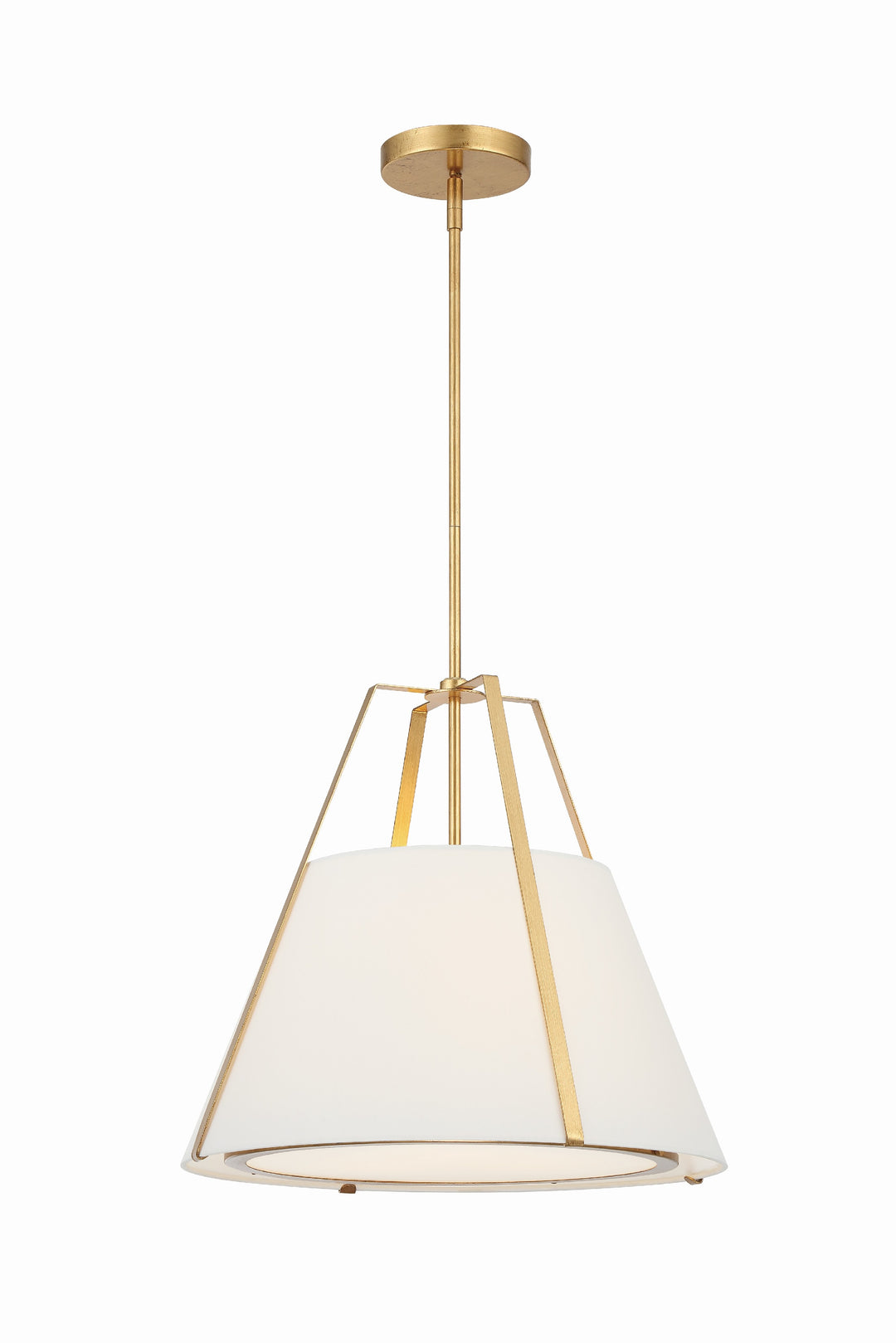 Fulton 3 Light Antique Gold Pendant