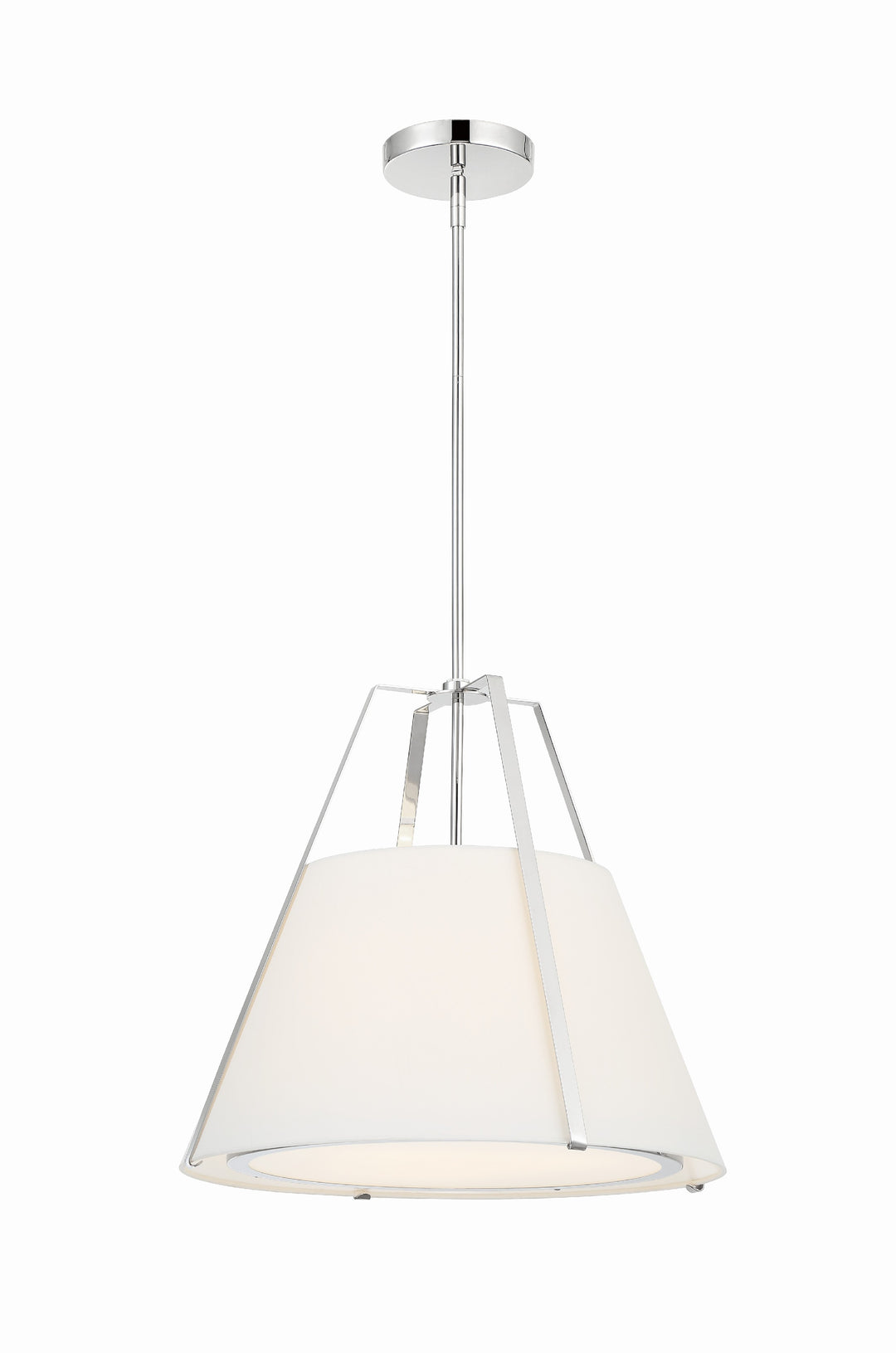 Fulton 3 Light Polished Nickel Pendant