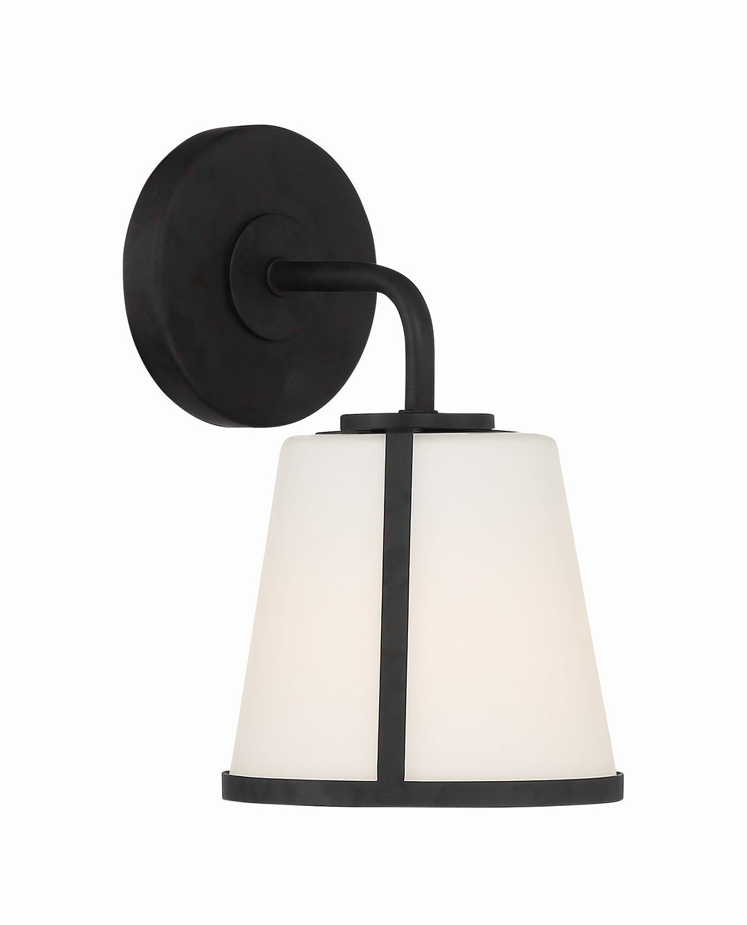 Fulton 1 Light Black Sconce