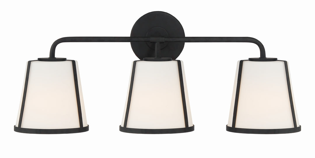Fulton 3 Light Black Bathroom Vanity