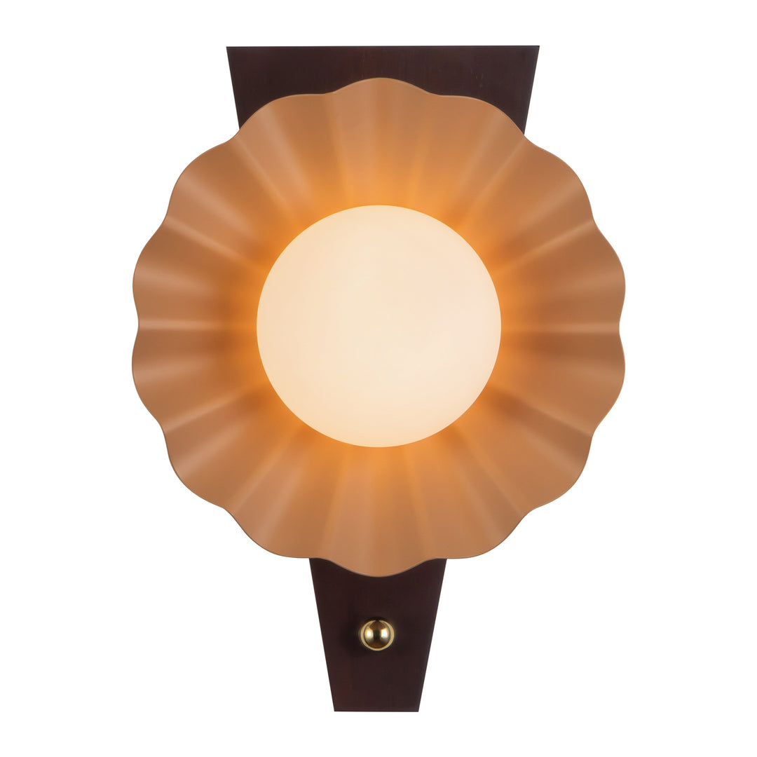 Furrow 12-in Red Wall Sconce