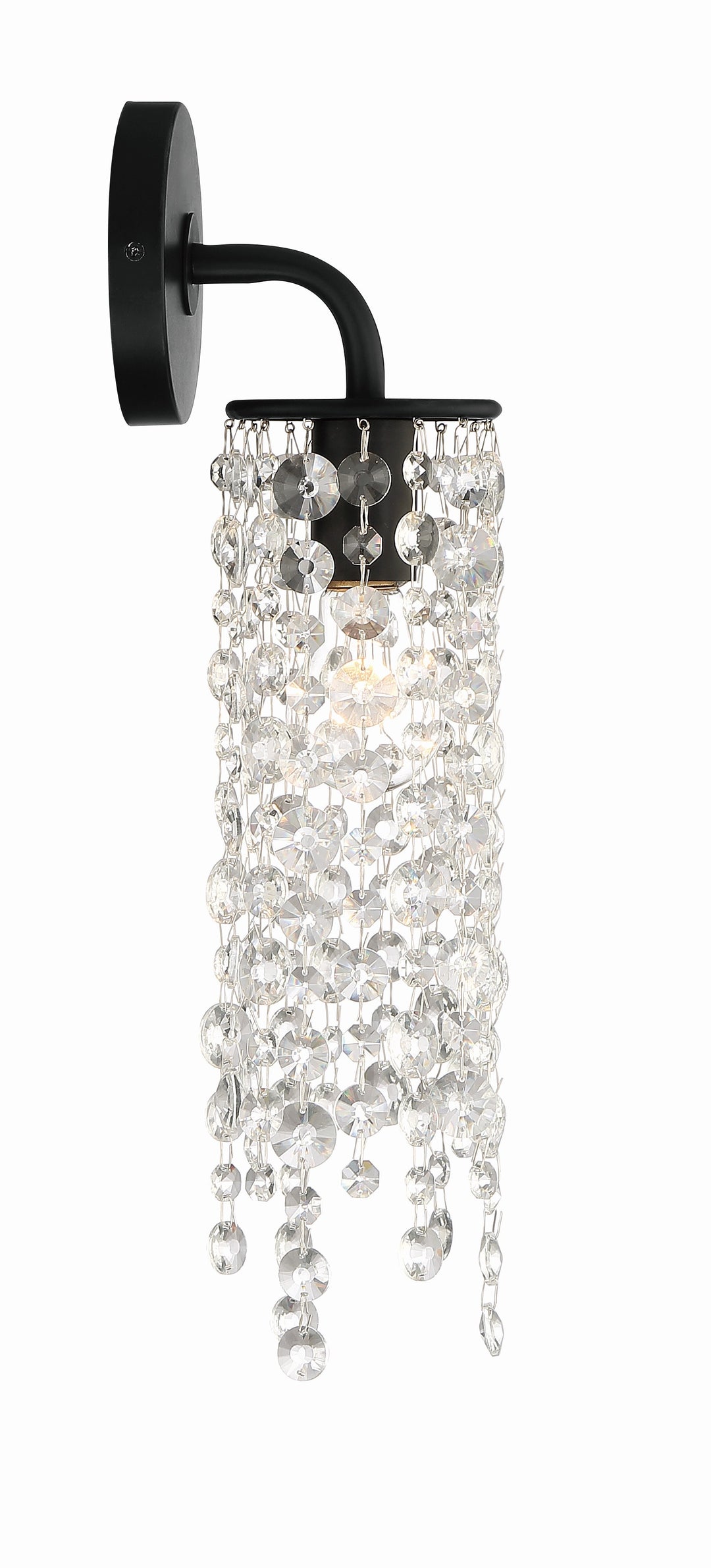 Gabrielle 1 Light Matte Black Sconce