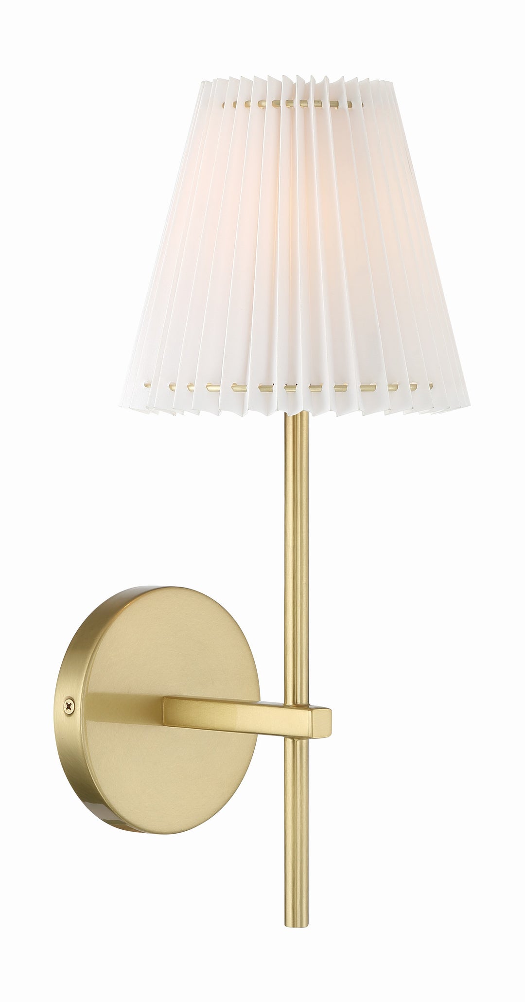 Gamma 1 Light Aged Brass Sconce