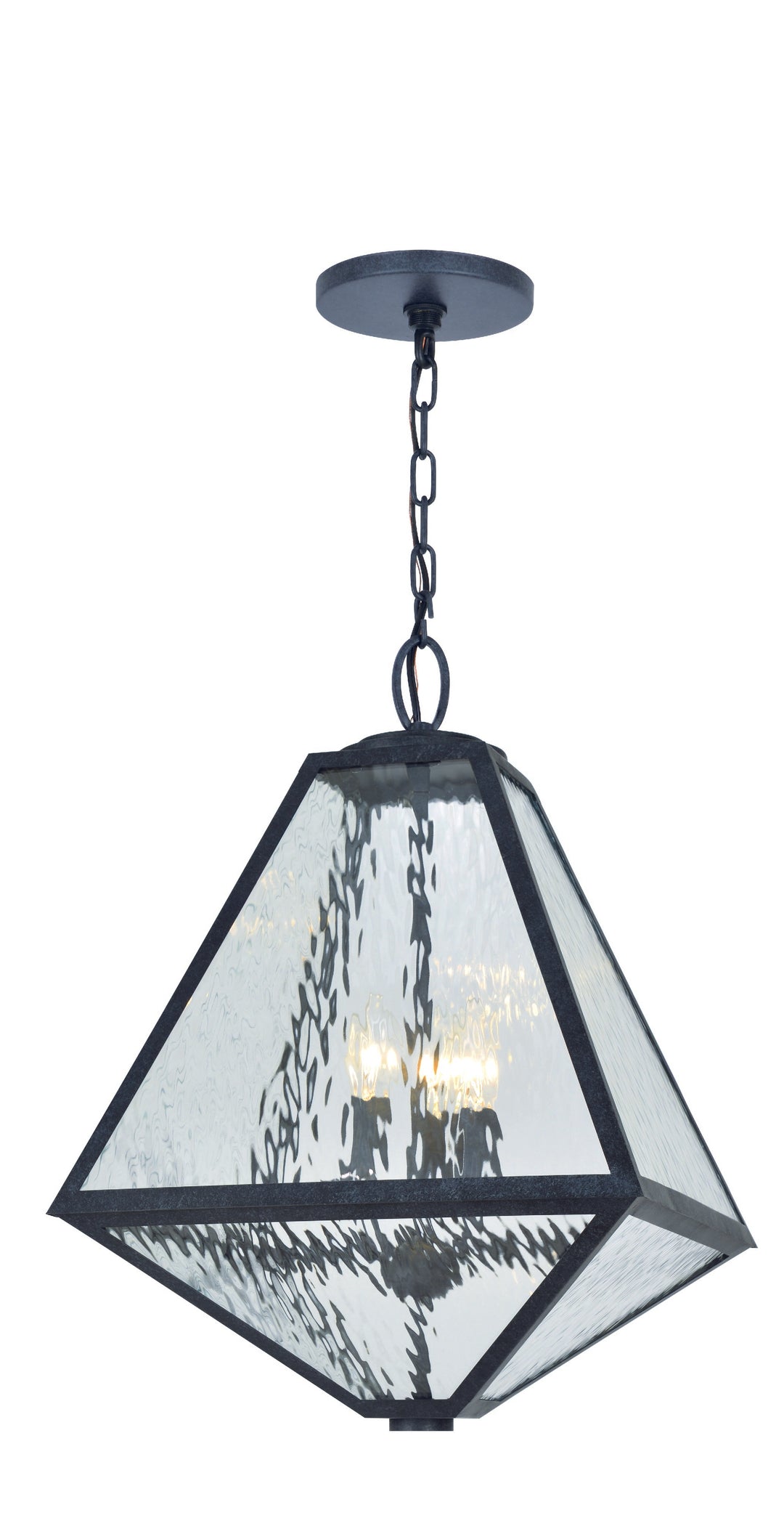 Brian Patrick Flynn Glacier 3 Light Black Charcoal Outdoor Pendant