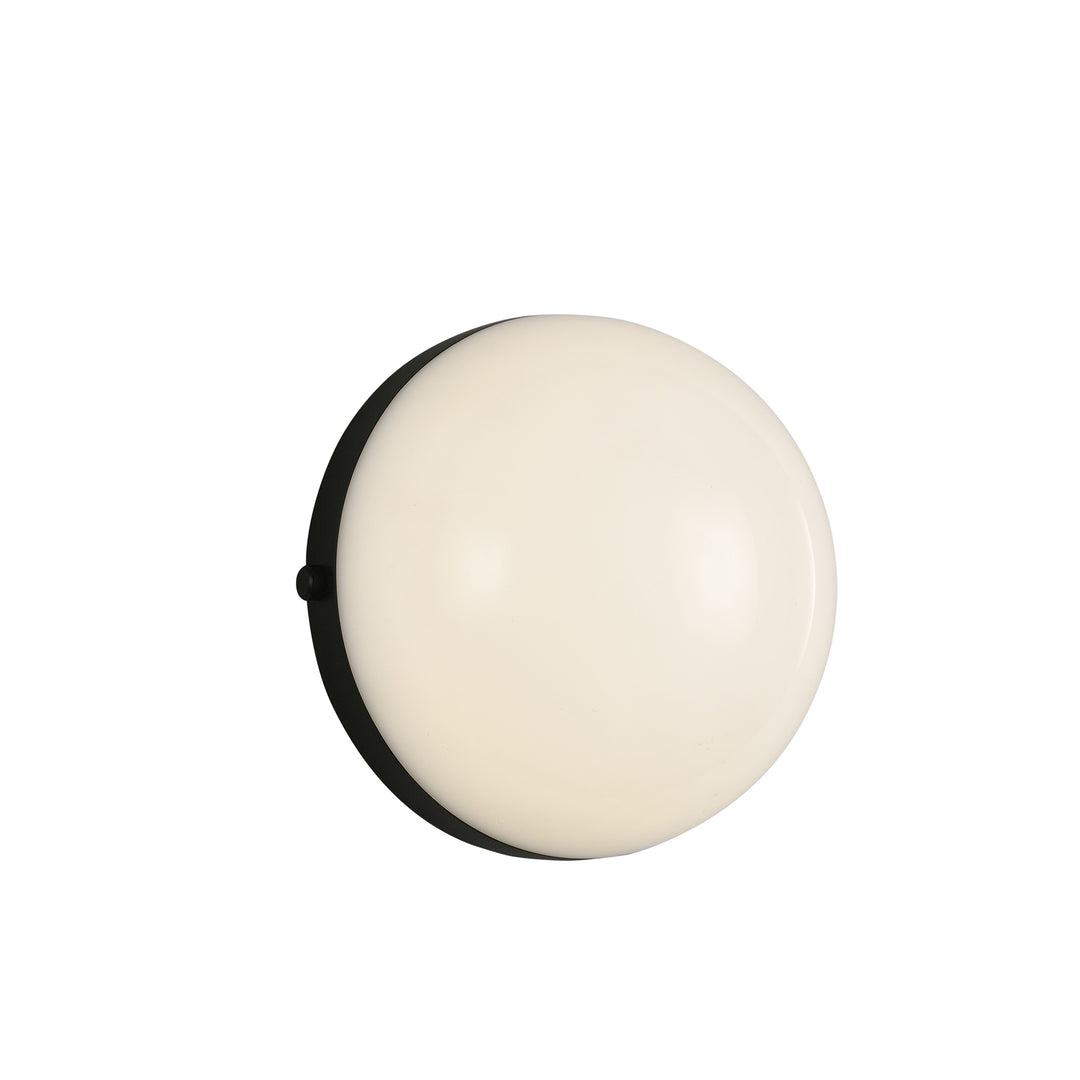 Globo 7-in Matte Black LED Wall/Vanity