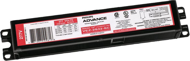 ELE DIMMING BALLAST (1) F54T5HO 120-277V