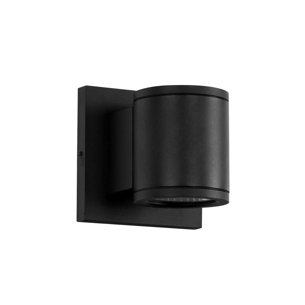 Griffith 4-in Textured Black LED Exterior Wall