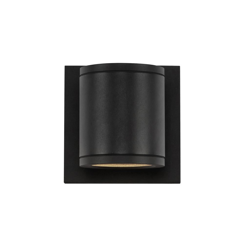 Griffith 4-in Textured Black LED Exterior Wall