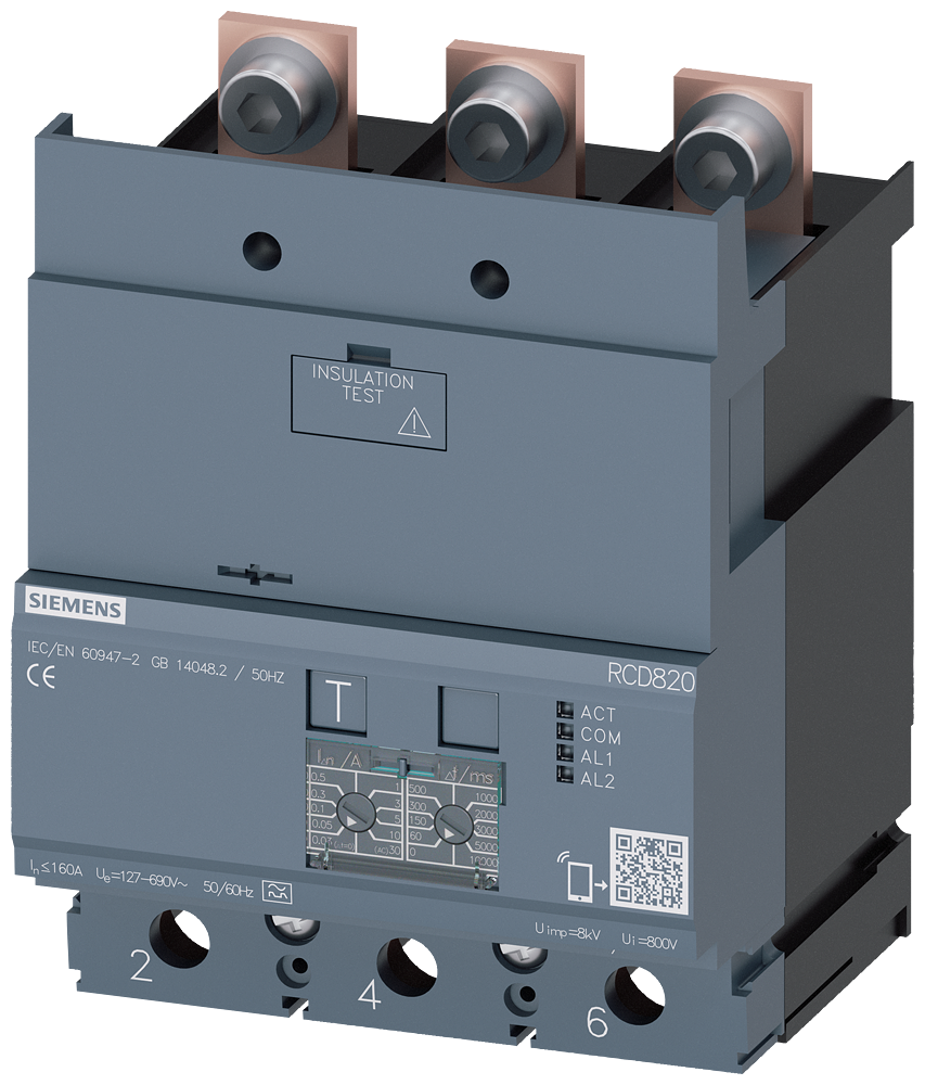 RCD-MODULE RCD820 3P I=160A U=127-690V