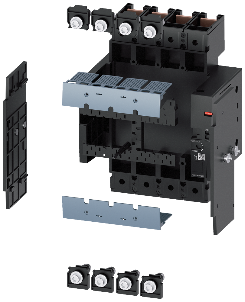 BRKR 3VA2 630A DRAW CMPLT 4P ACC
