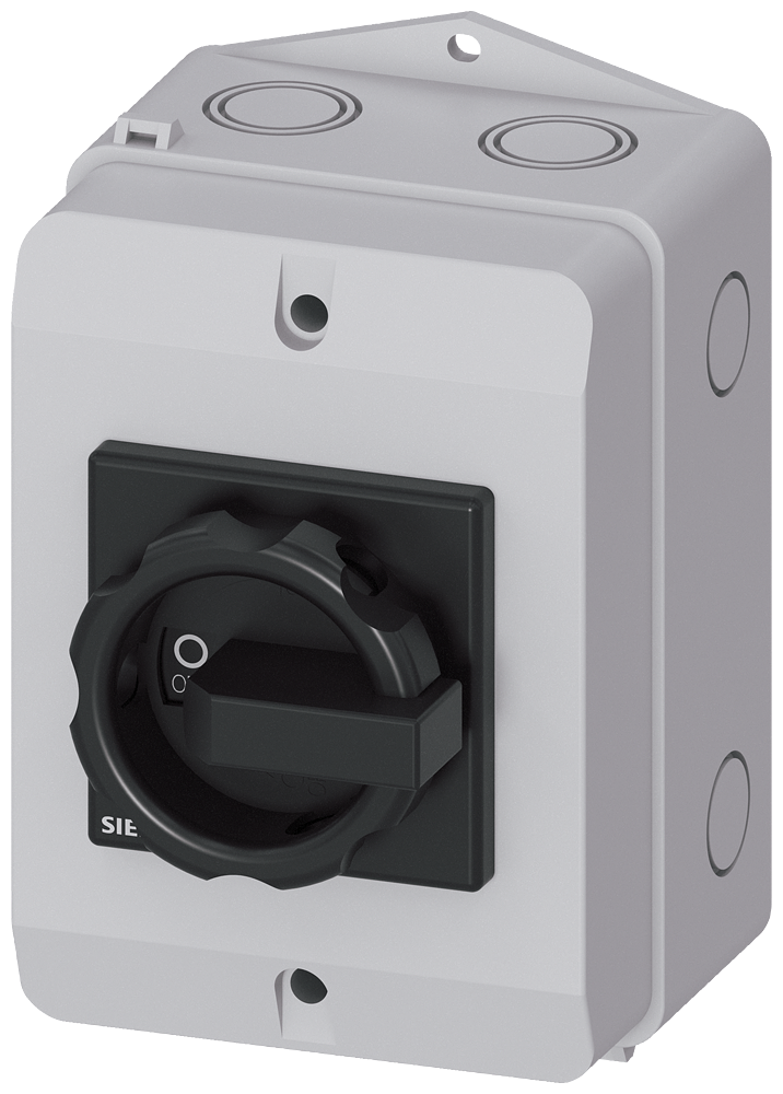 DISC SW 25A N4X SCW ROT HDL BLK 3P