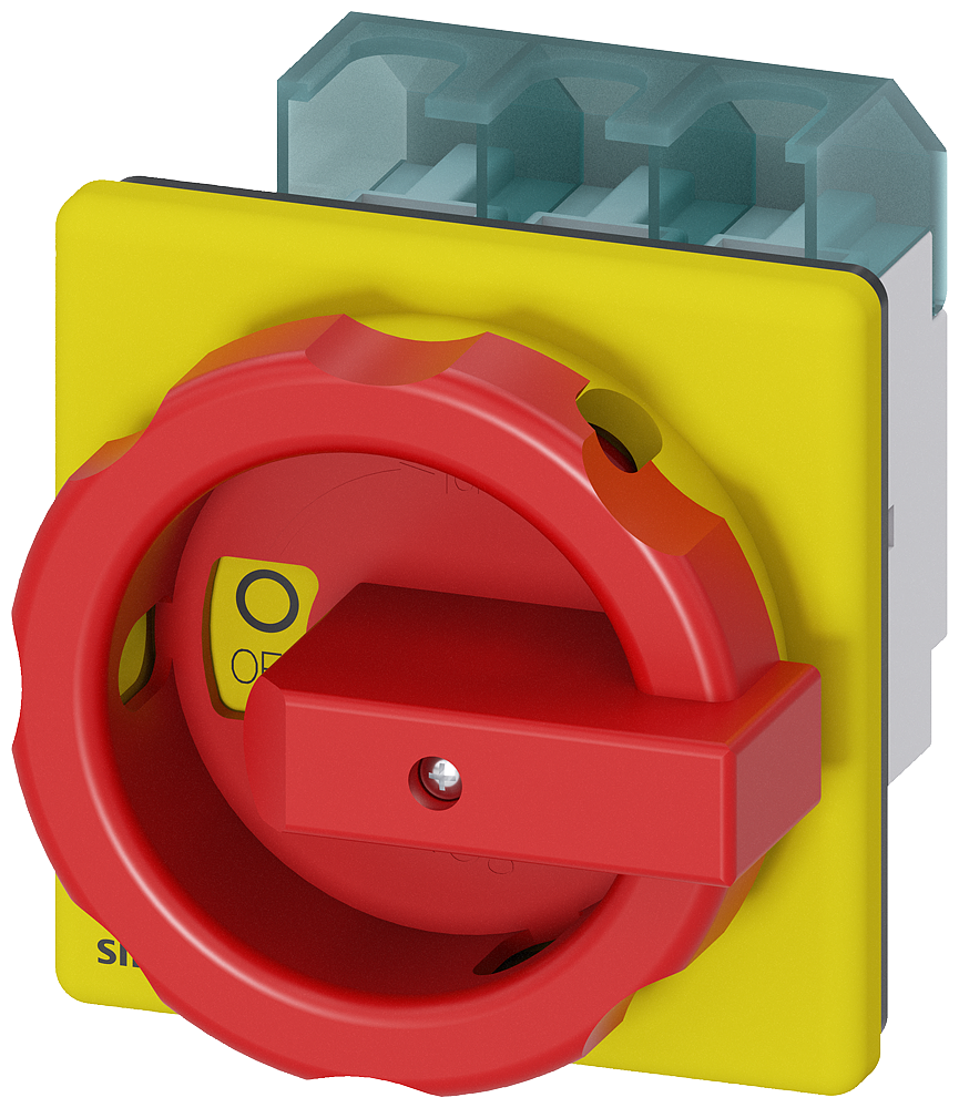 SENTRON, 3LD switch disconnector, EMERGENCY OFF switch, 3-pole, Iu: 63 A