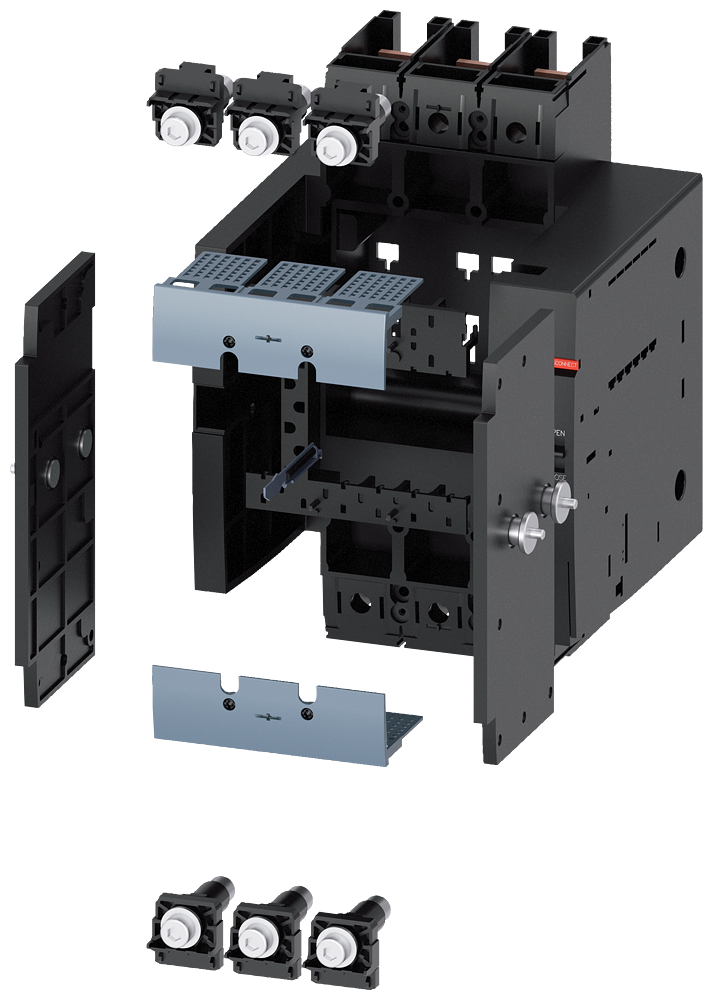 BREAKER 3VA6 250 3P COMPLETE DRW OUT KIT