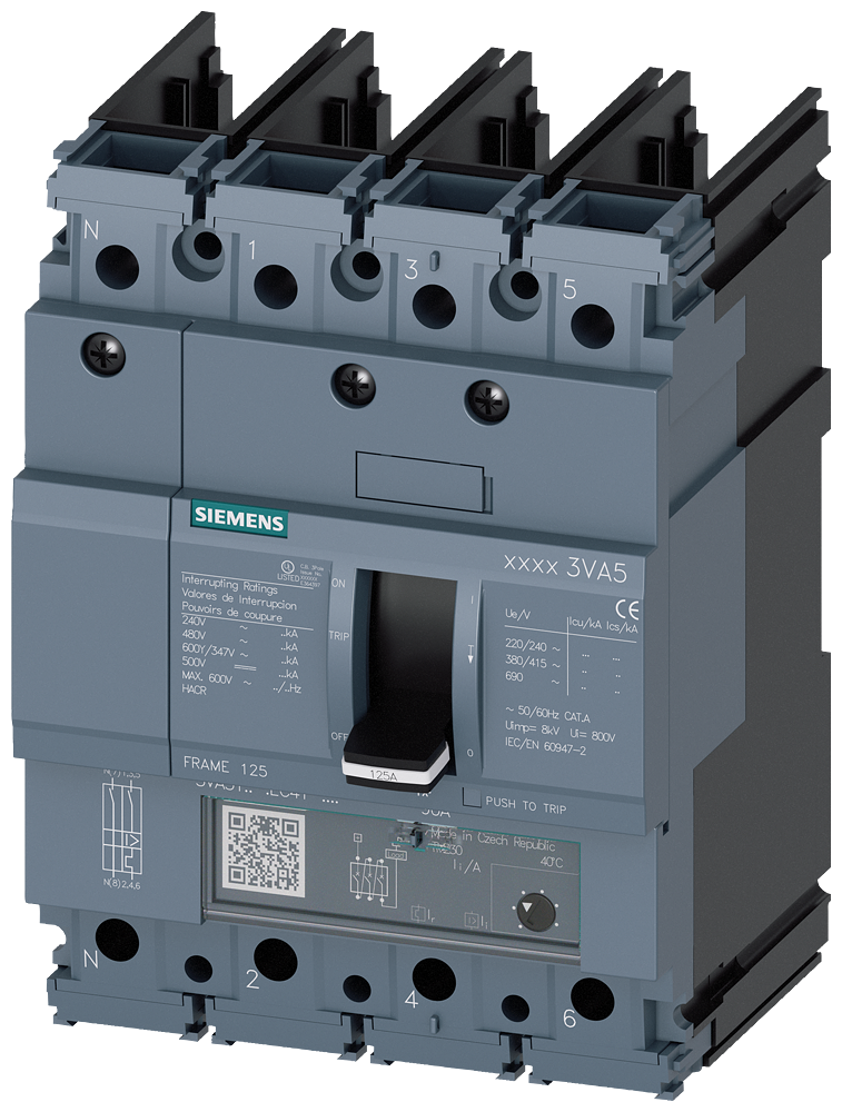 3VA5,4P,100A,25kA@600V,TM240,ATAM,100 N