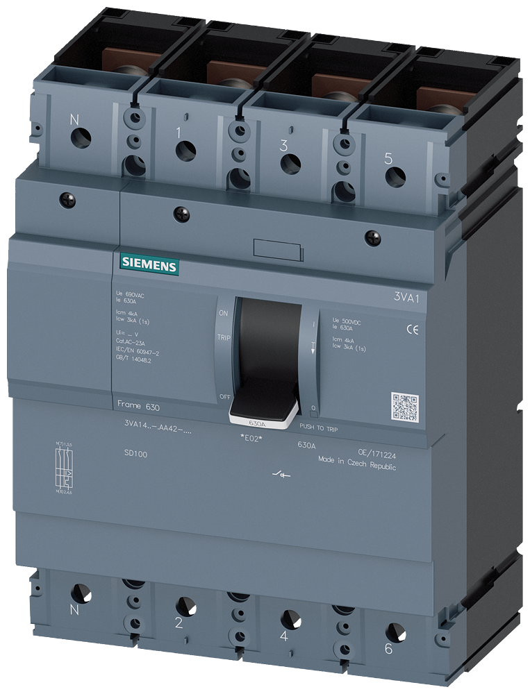 3VA14 BRK,4P,500A,Switch Disconnector,NK