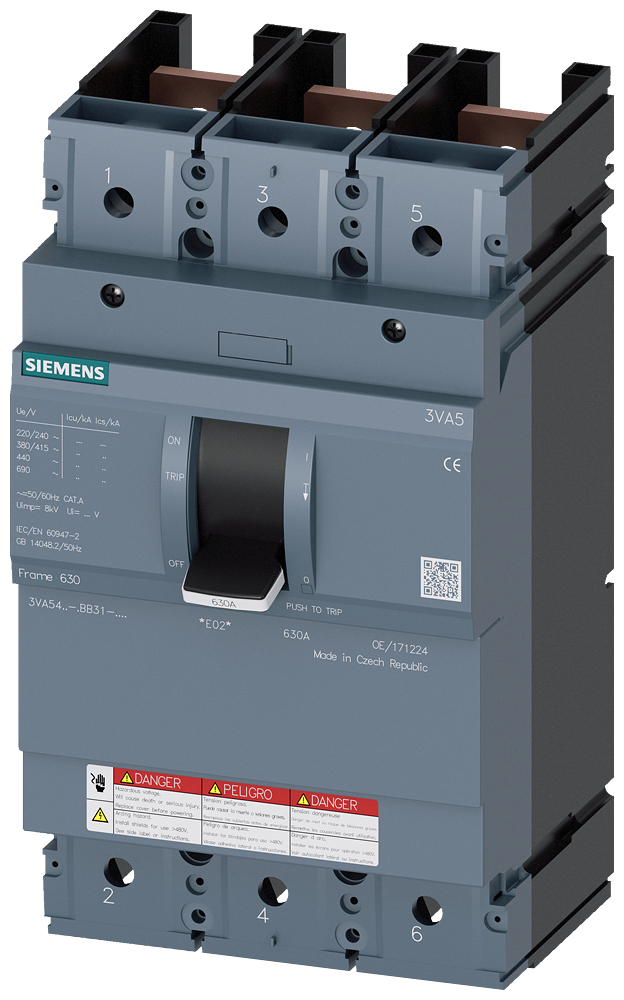 3VA5,FS600A,3P,600A,MCS110,High Breaking